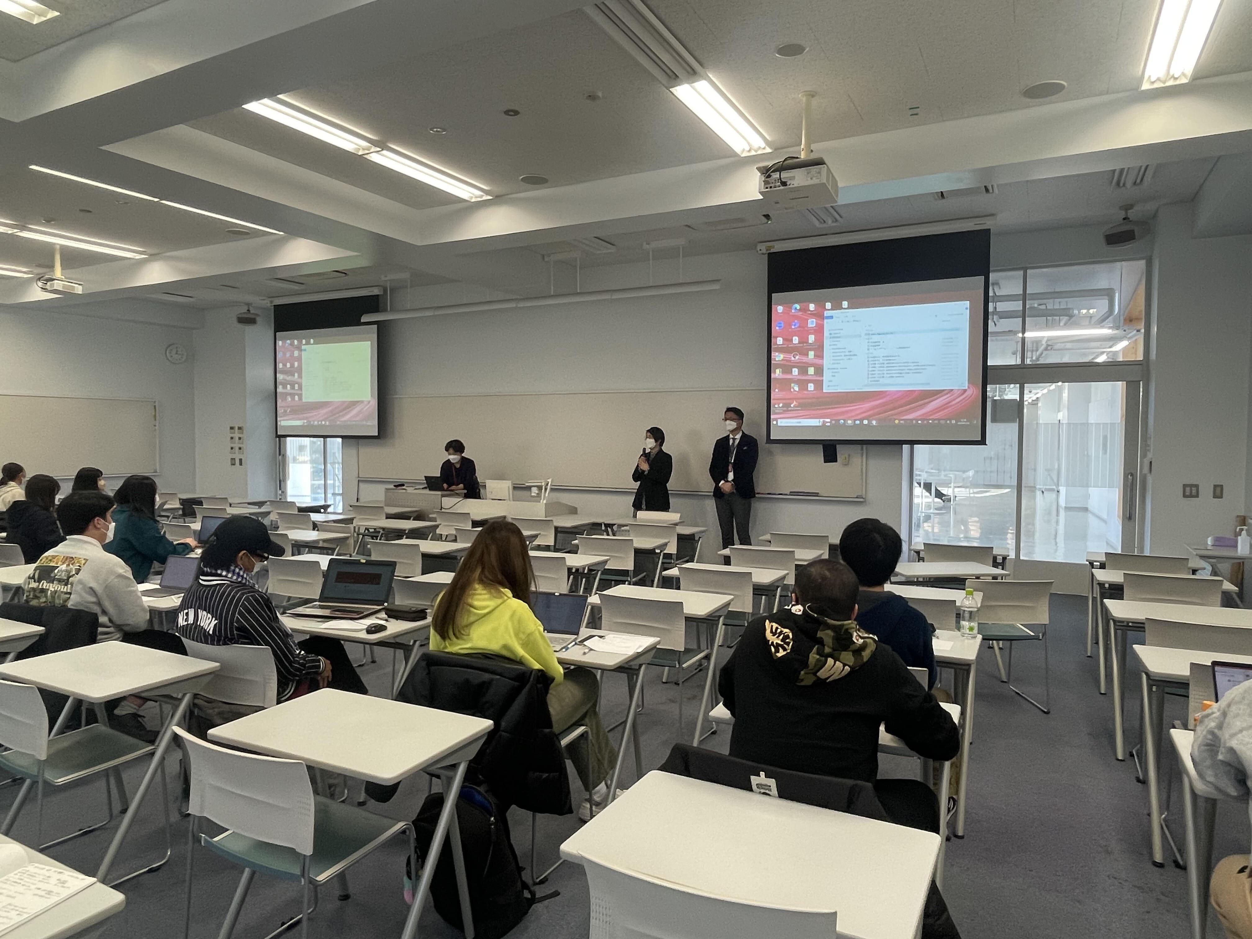 国際学部「共生のための日本語論B」の授業で株式会社エルロンと連携
