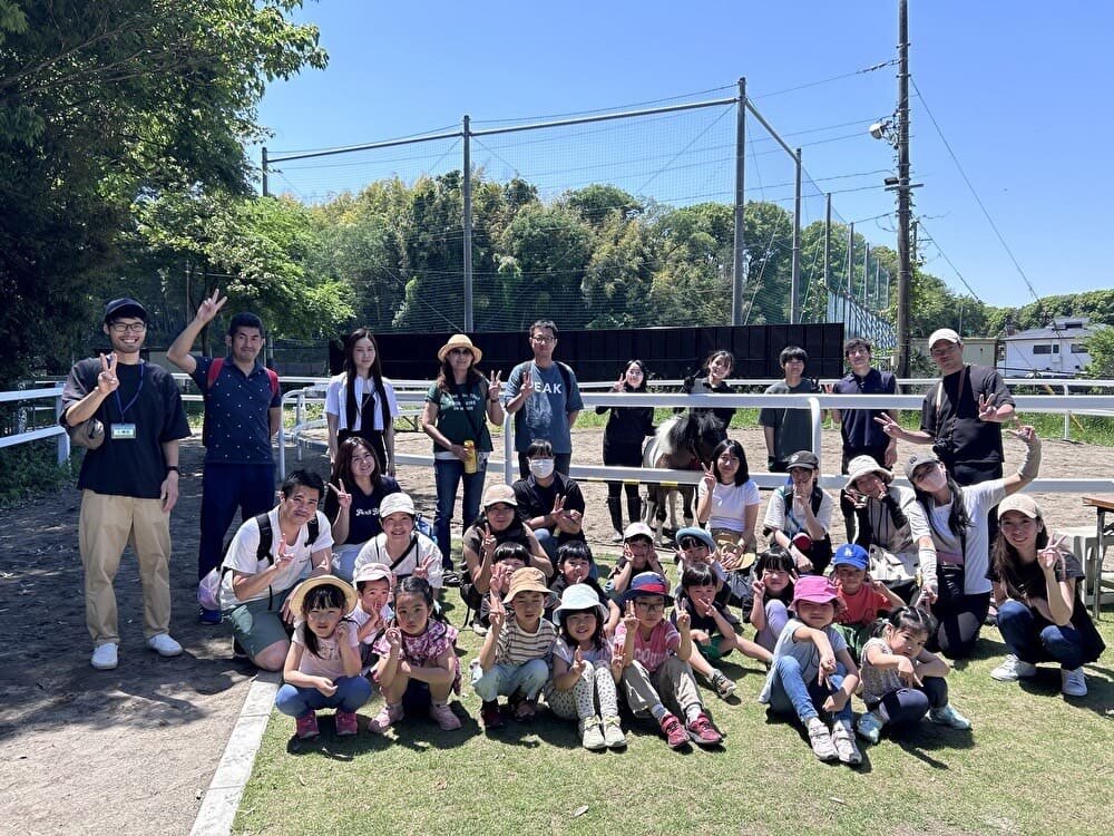 【開催報告】麗澤幼稚園児対象の馬とふれあう会