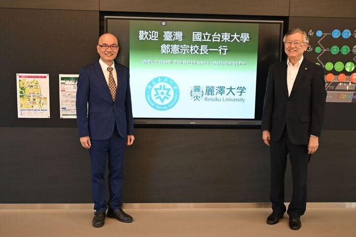 台湾国立台東大学 鄭学長一行が徳永学長を表敬訪問