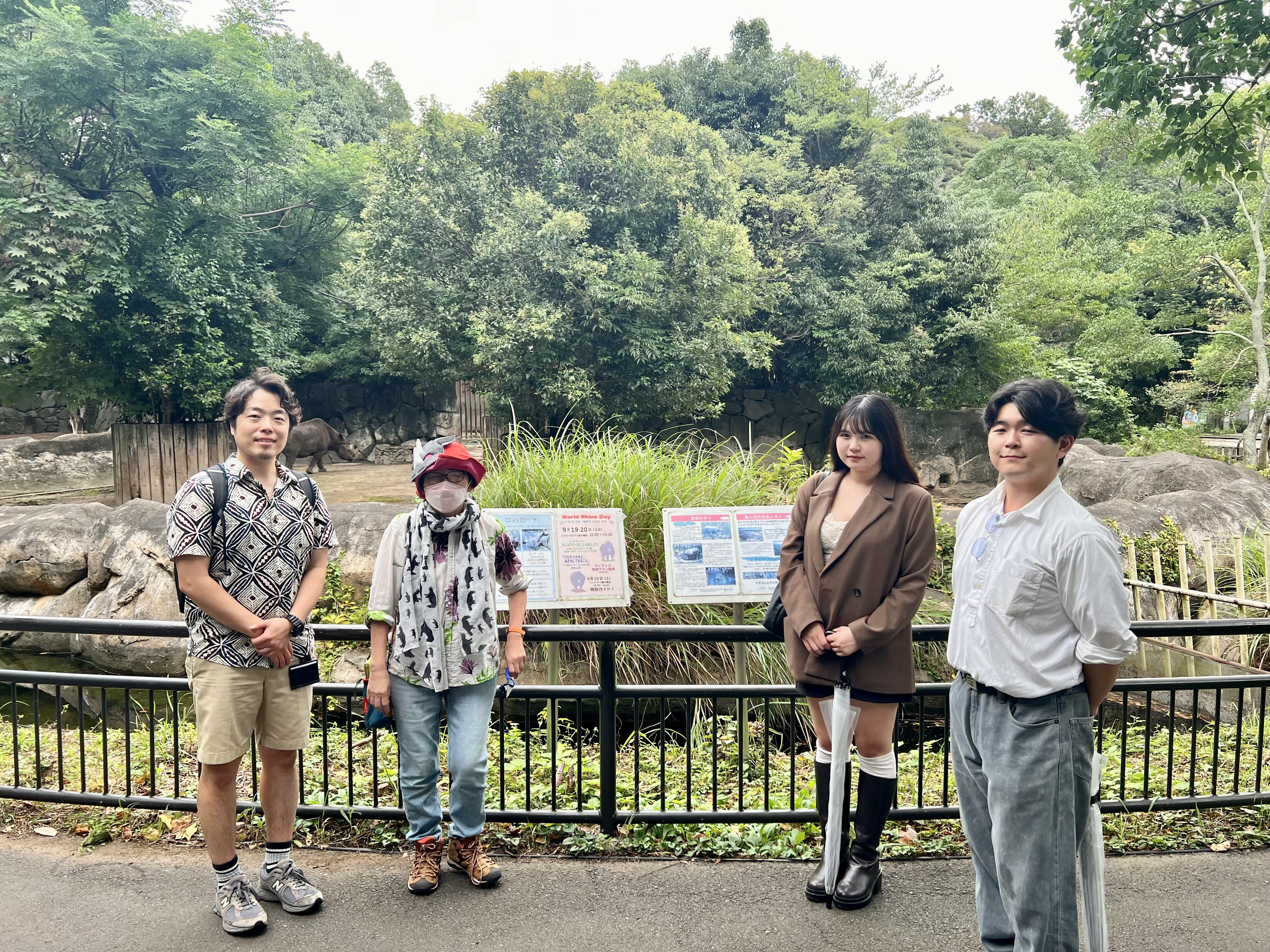 【学生の活躍】動物園で考える、サイの密猟問題　自主企画ゼミナール／PBL演習「アフリカを学ぶ、アフリカから学ぶ」が金沢動物園で活動